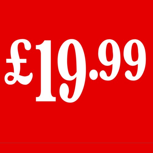 PS24 Red - £19.99 Cardboard Shop Sign