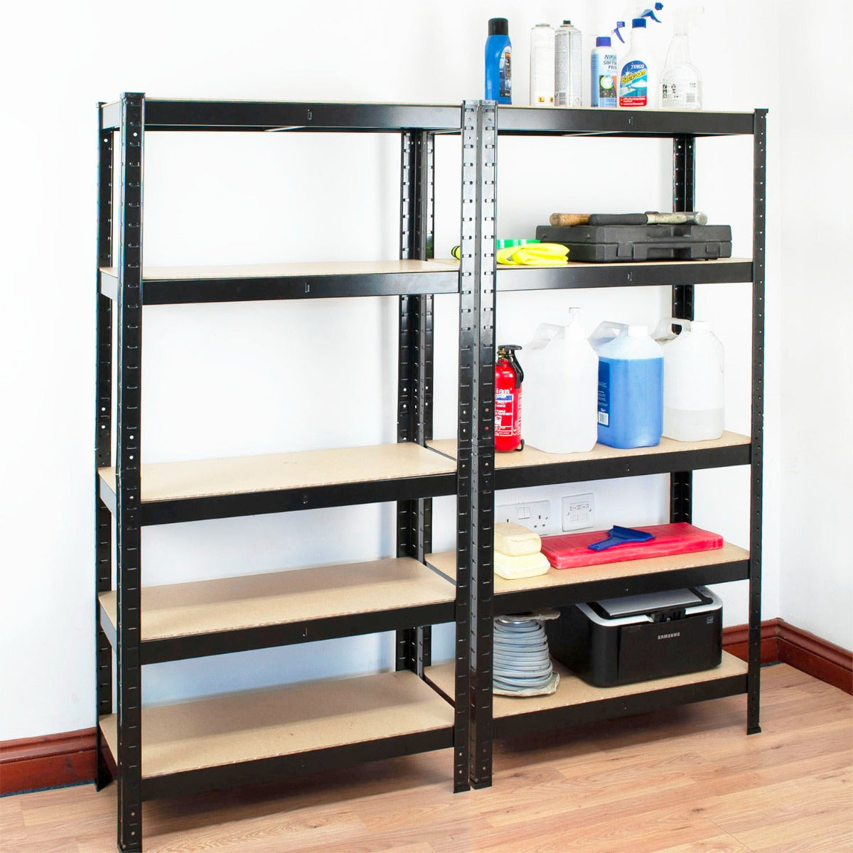 Boltless Garage Shelving Rack - Pack of 2