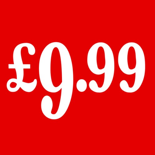 PS23 Red - £9.99 Cardboard Shop Sign