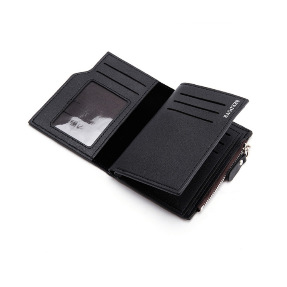 Long Wallet – Zipper Closure, Multi-Card Organizer BLACK