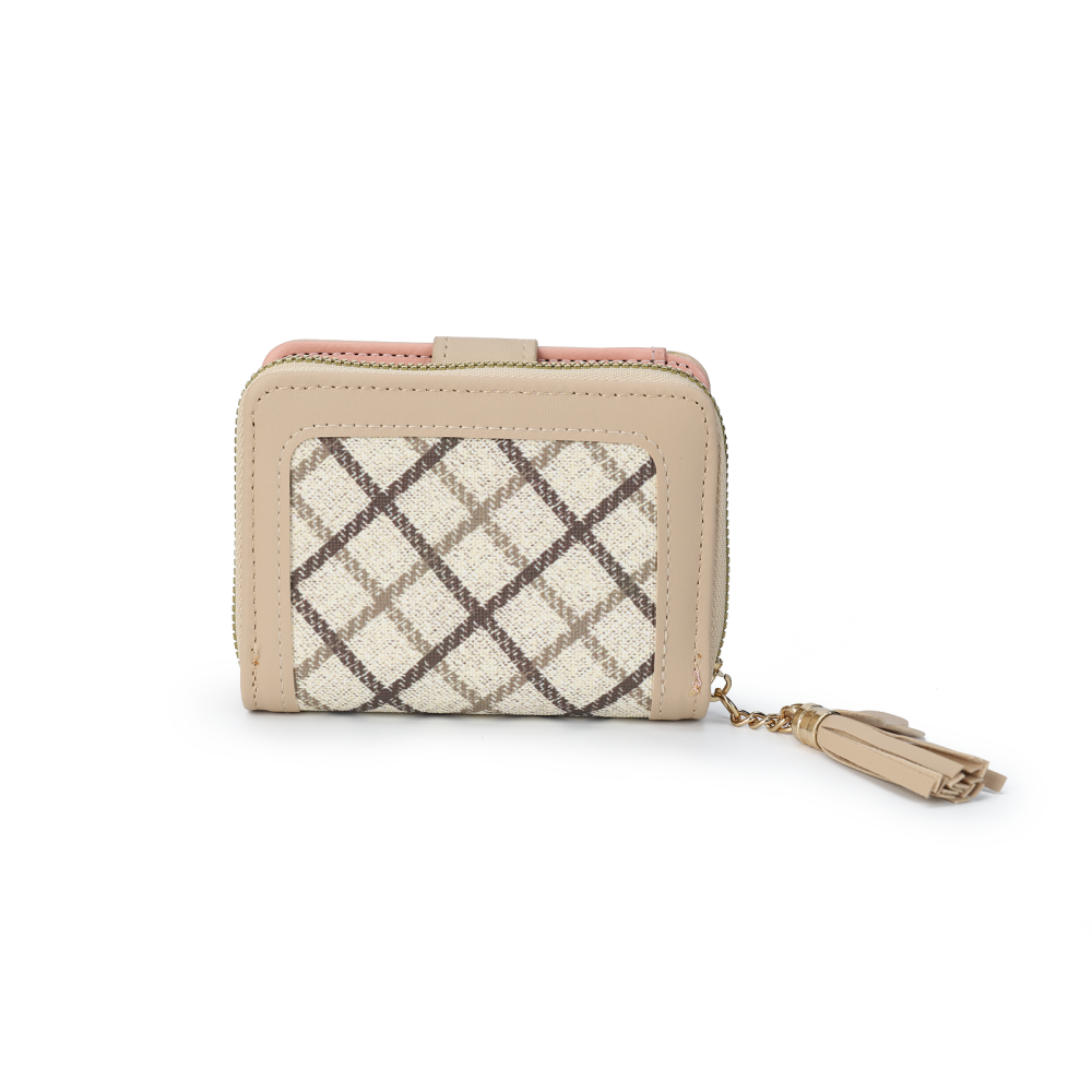 Tassel Accent Compact Wallet -KHAKI