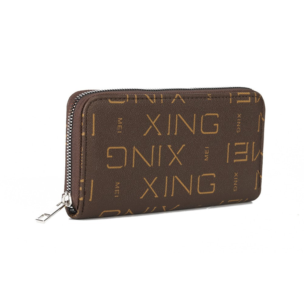 Luxe Print Zip-Around Wallet