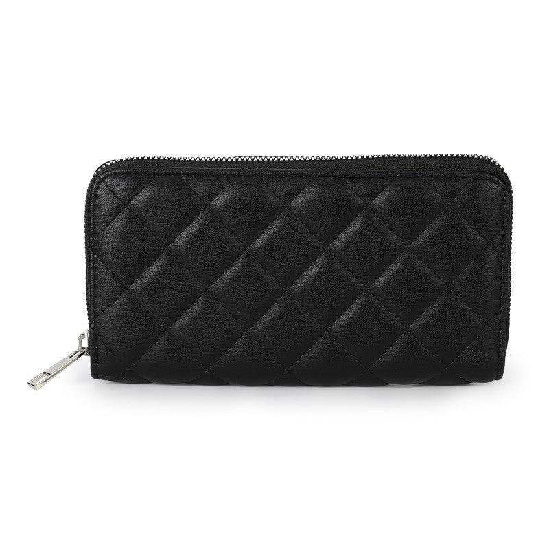 Quilted Zip-Around Wallet
