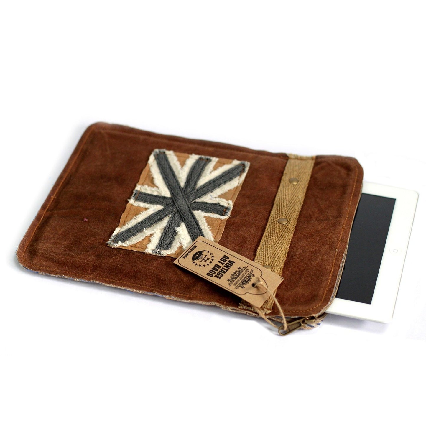 Vintage Bag - Tablet Pouch-Shabby Flag