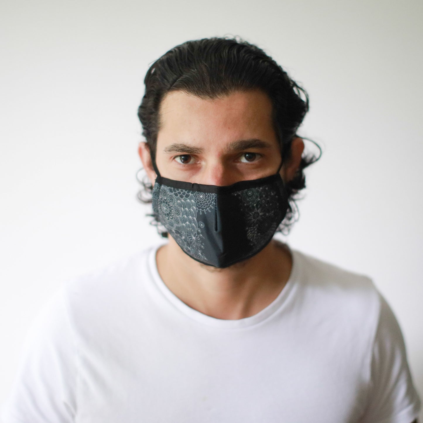 Reusable Fashion Face Mask - Black Elegance (Adult)