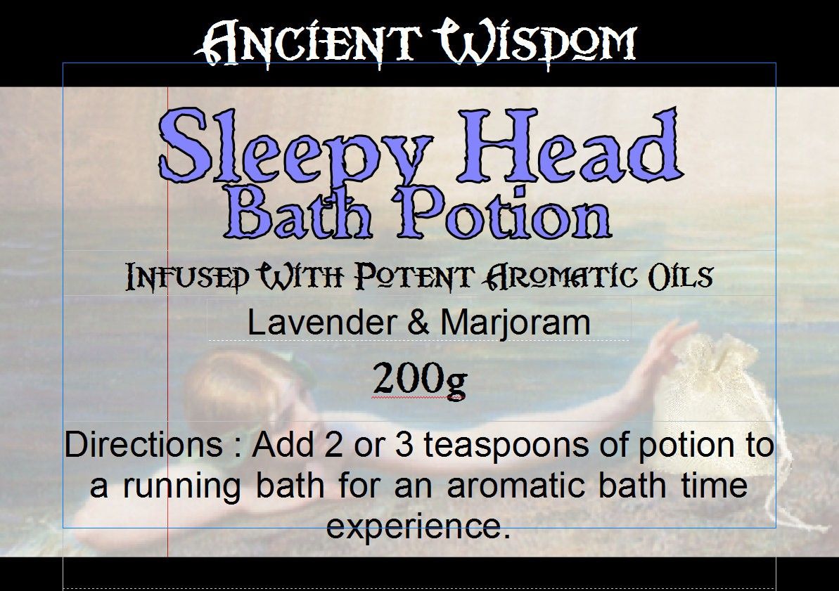 Bag Labels for Sleepy Head (4 sheets of 18)