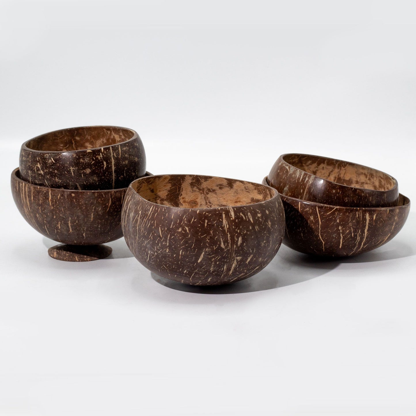 Medium Natural Coconut Bowl on Stand