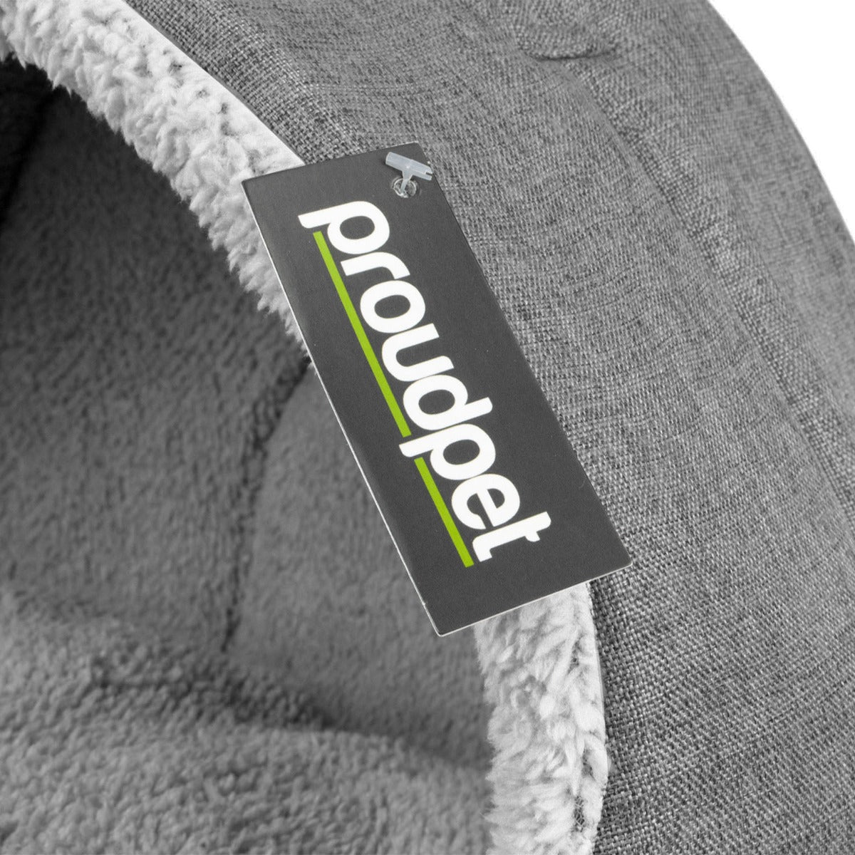 Soft Fleece Cat Igloo Bed - Grey