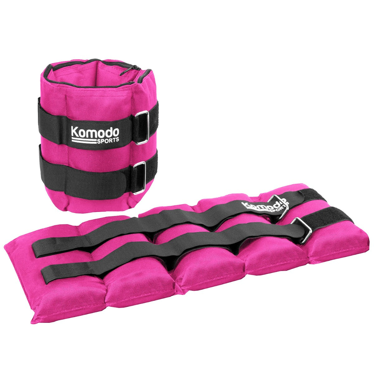 Pink Adjustable Ankle Weights - Max 10kg