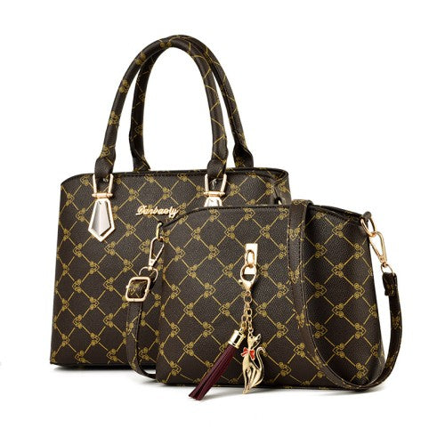 CT44934 DACOFFEEYIN Printed PU Crossbody Bag Set