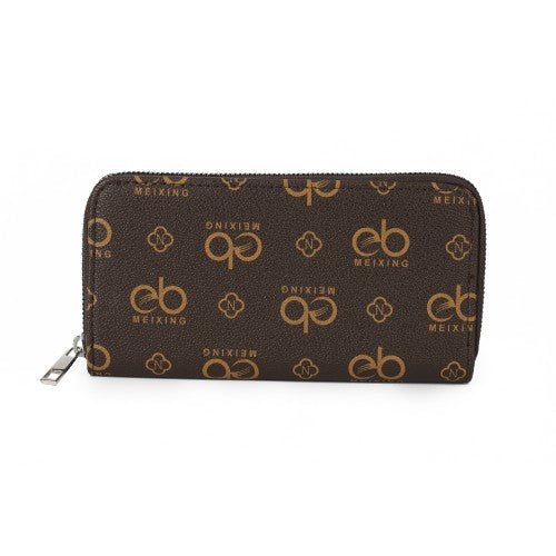 Signature Monogram Zip-Around Wallet