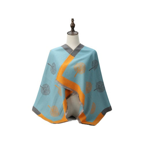 BLUEOR The Florence Bloom 100% Cotton Scarf – Botanical Print Wrap Shawl | 190 x 70 cm | Lightweight & Breathable