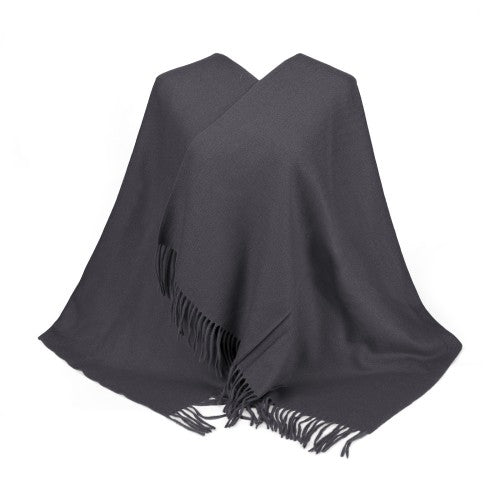 DARKGREY Serene Luxe 100% Cashmere Scarf Shawl – Ultra-Soft, Lightweight & Timeless | 180 x 70 cm