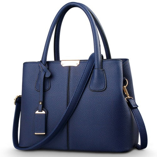 CT44936 DABLUE Chic PU Leather Handbag with Lychee Pattern