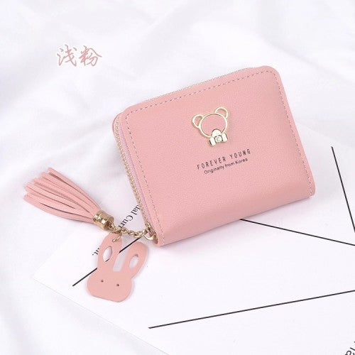 LB02832- LIPINK Urban Minimalist Double Fold PU Leather Wallet