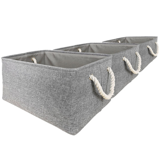 Pack of 3 Fabric Storage Boxes