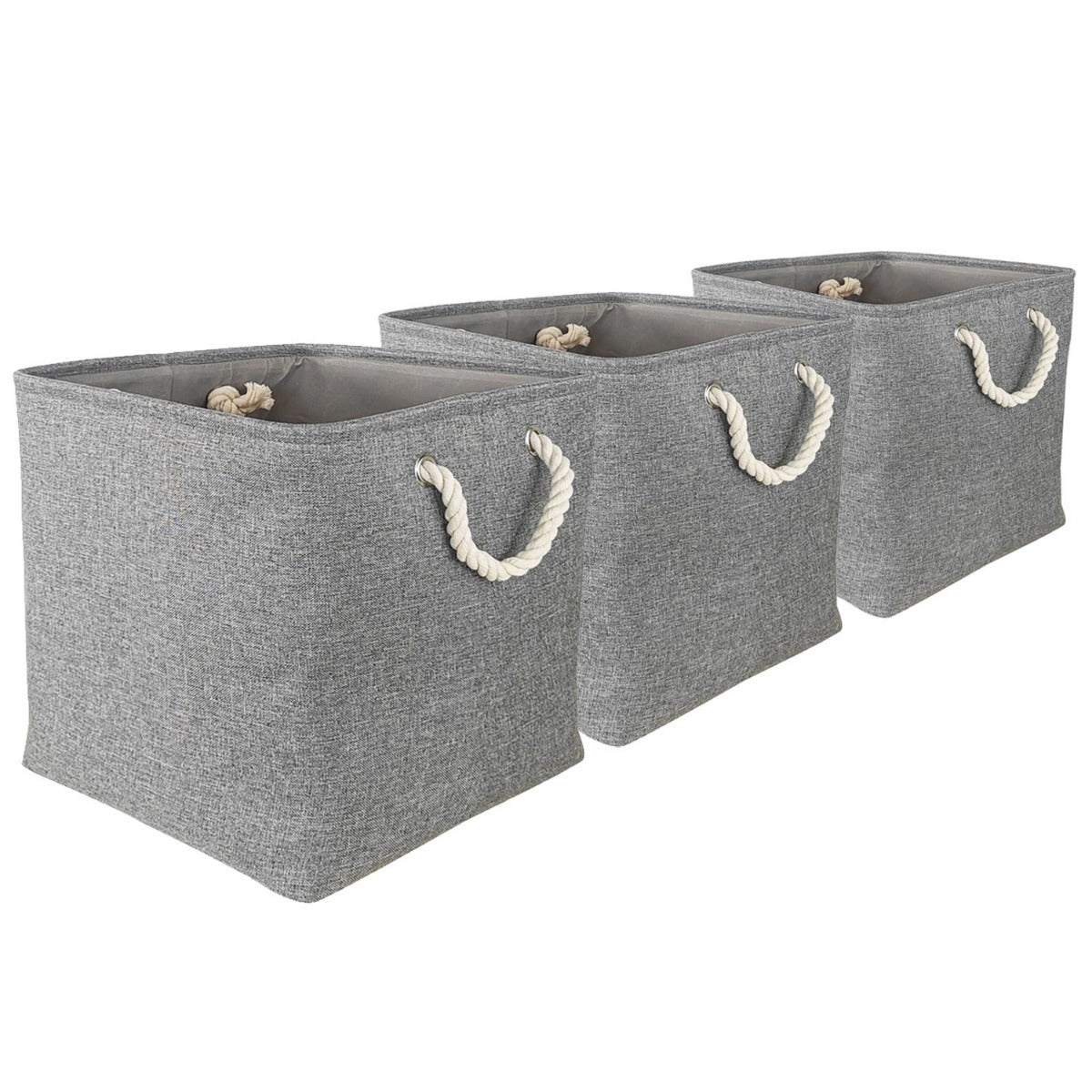 Pack of 3 Fabric Storage Cubes