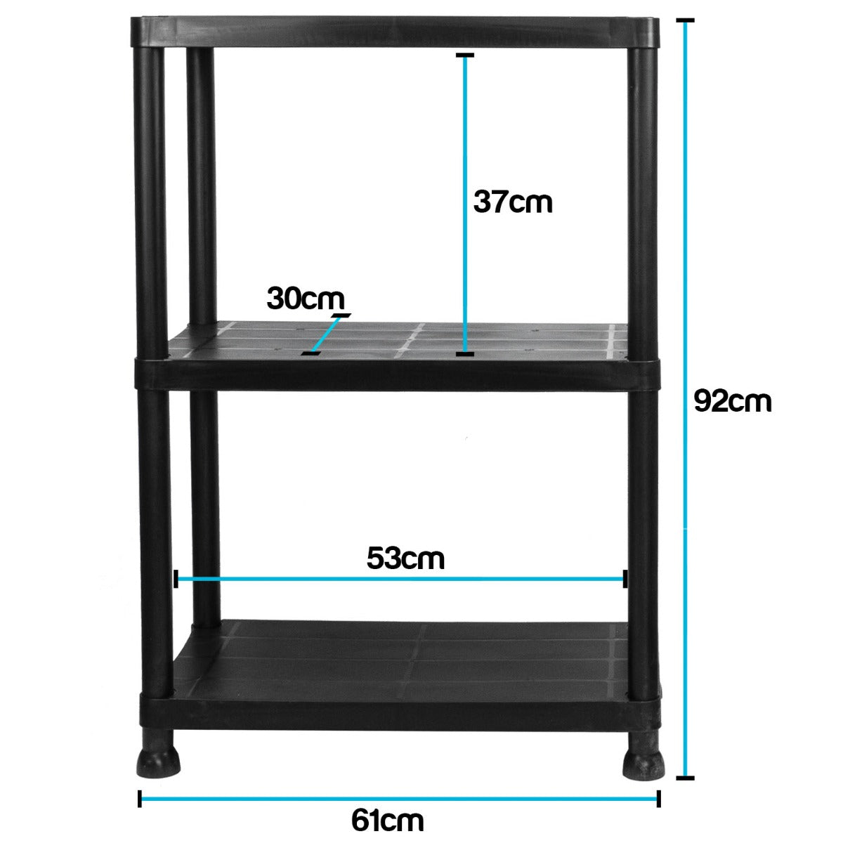 3 Tier Garage Shelves - Set of 2
