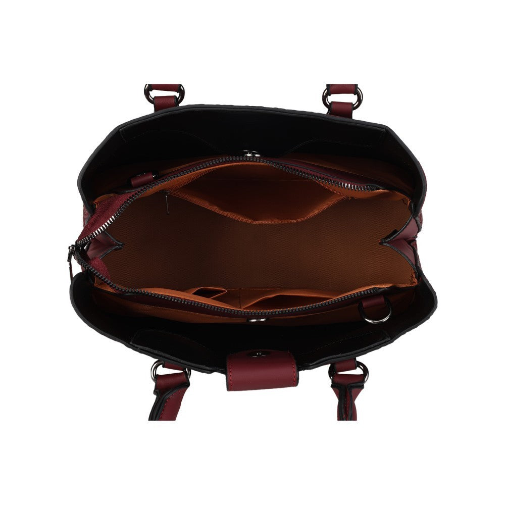 Women’s 3 Piece Embossed Tote Handbag Shoulder Crossbody Bag Purse Set