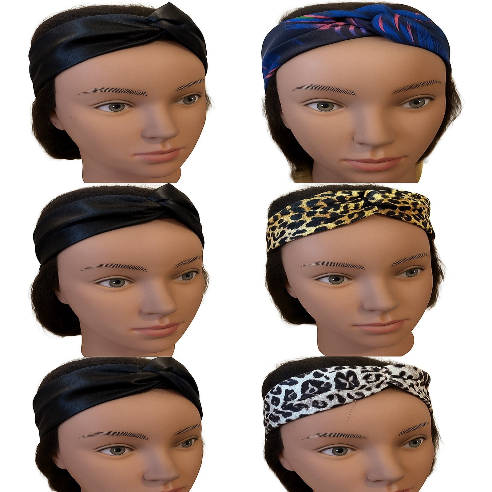 Handmade Twisted Satin Headbands 2 Pack –