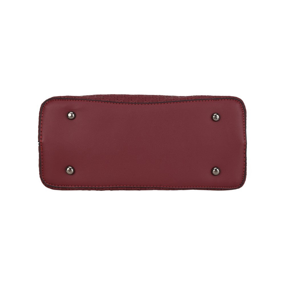 Women’s 3 Piece Embossed Tote Handbag Shoulder Crossbody Bag Purse Set