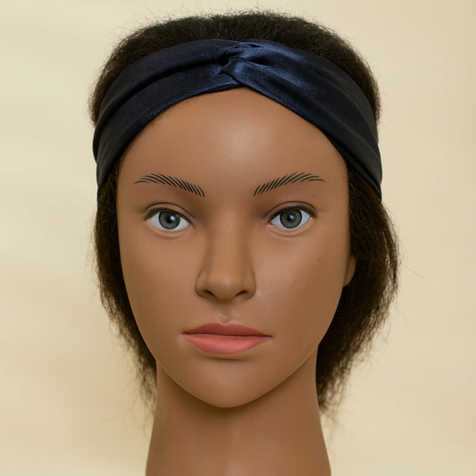 2x Handmade Satin Headbands – Elastic Twisted Hair Bands | Soft & Comfortable |