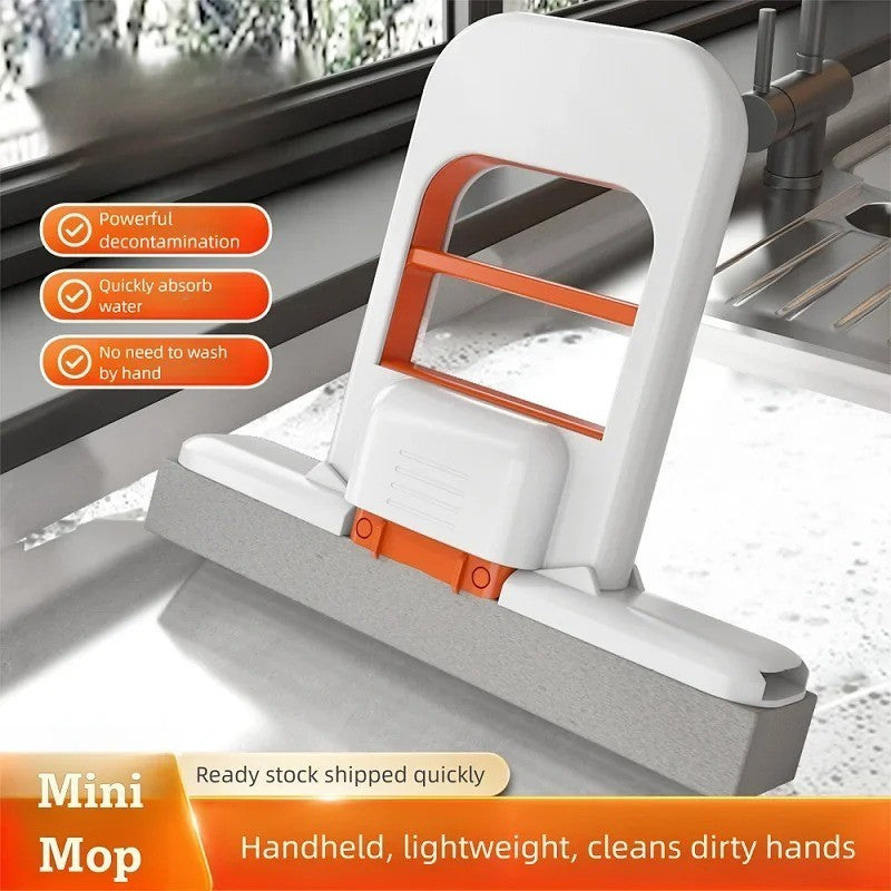 Mini Sponge Mop Hand-Free Wash | Portable Super Absorbent