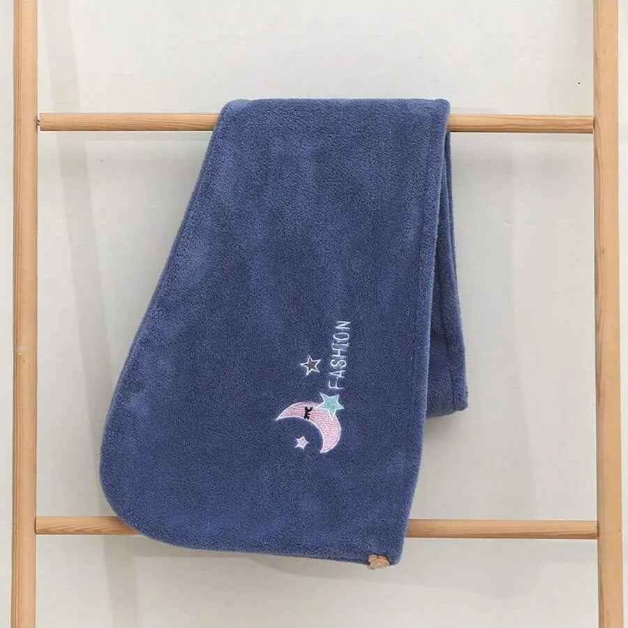 2x Microfiber Hair Drying Towel Wrap – Quick Dry Turban (Pink & Blue Set)