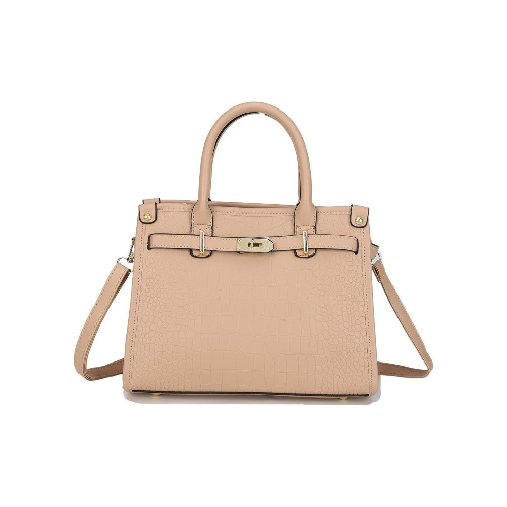 Classic Croc-Embossed 3-Piece Tote Set