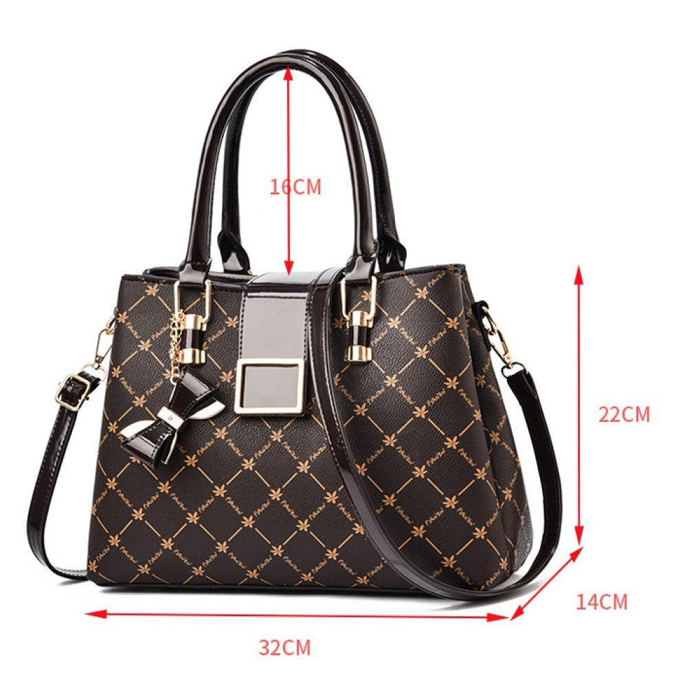 Women’s PU Leather Handbag Shoulder Tote Satchel Bag Large Capacity