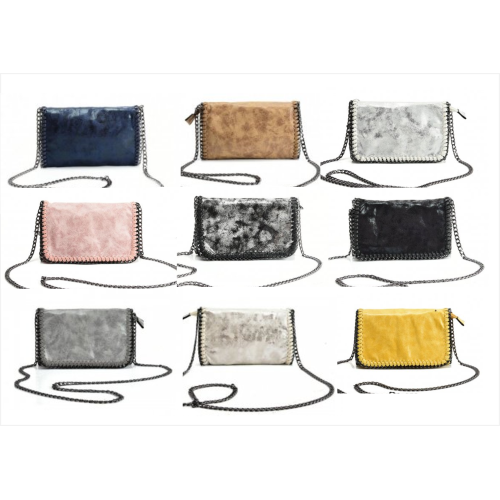 Chain Weave Detail Crossbody Bag – 9 Pack Assorted Colours
