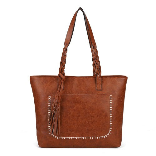 CT36015-Brown Women's leisure Shoulder bag