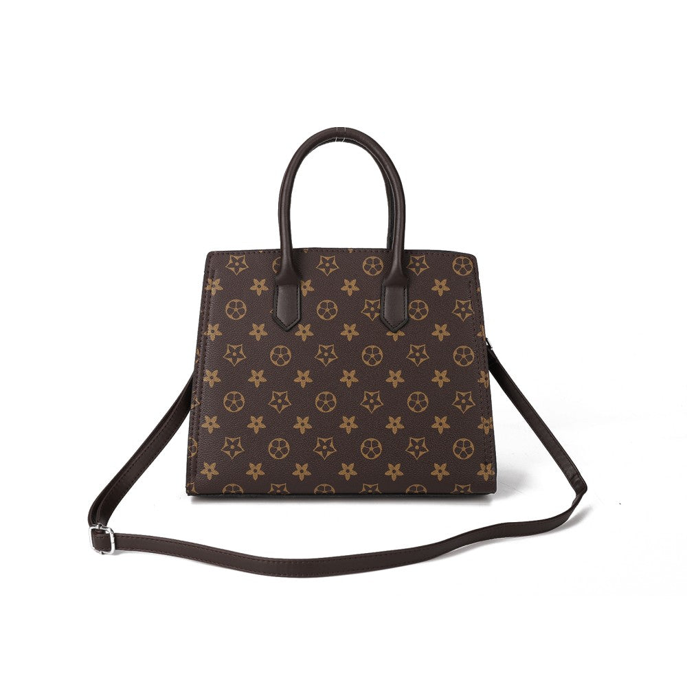 PU Leather Tote Handbag – Large Capacity Shoulder Bag with Zipper Closure