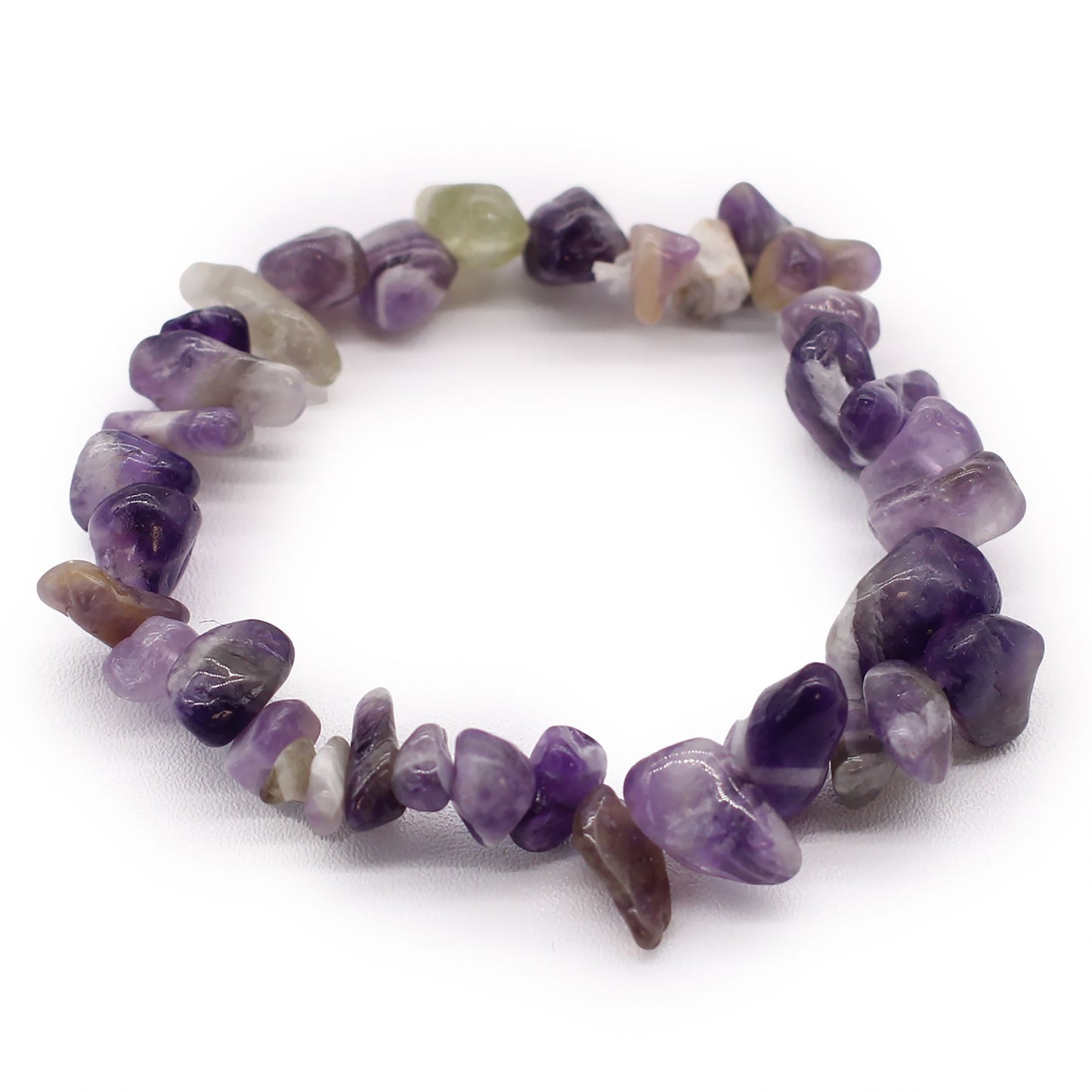 Trio Harmony Chipstone Bracelet Set – Amethyst, Rose Quartz & Tiger Eye