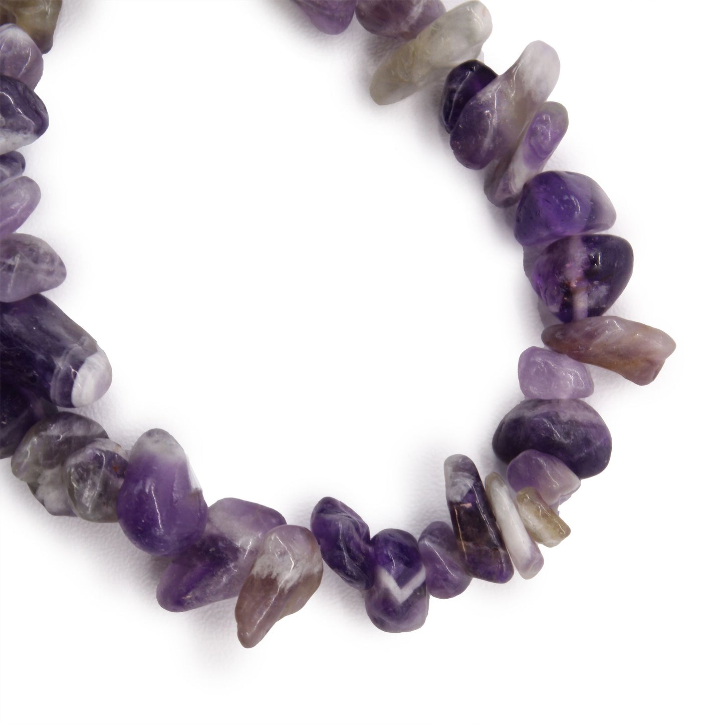 Trio Harmony Chipstone Bracelet Set – Amethyst, Rose Quartz & Tiger Eye