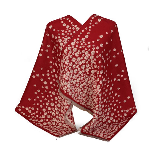 Polka Dot Oversized Shawl – 100% Cotton Wrap & Scarf (180cm × 65cm)