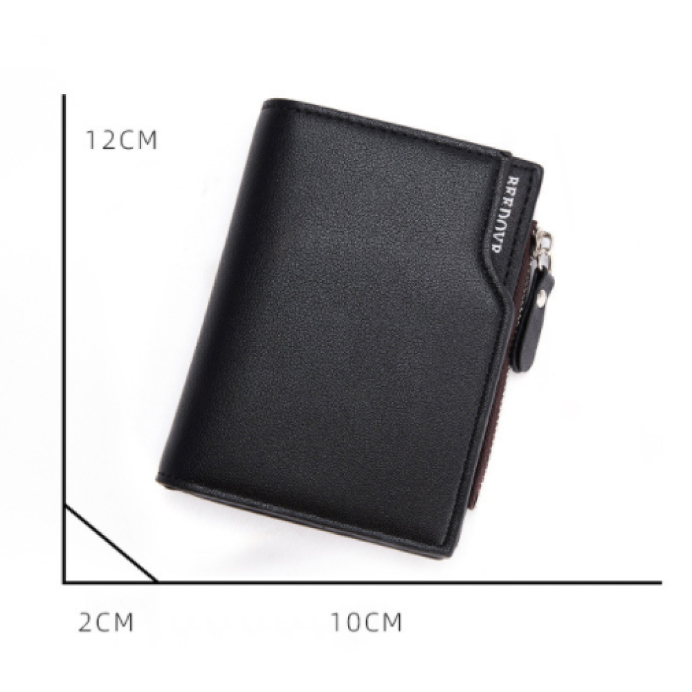 Long Wallet – Zipper Closure, Multi-Card Organizer BLACK