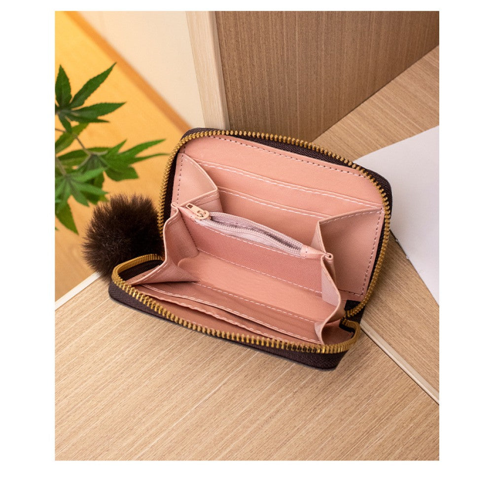 BROWN Stylish Printed PU Wallet