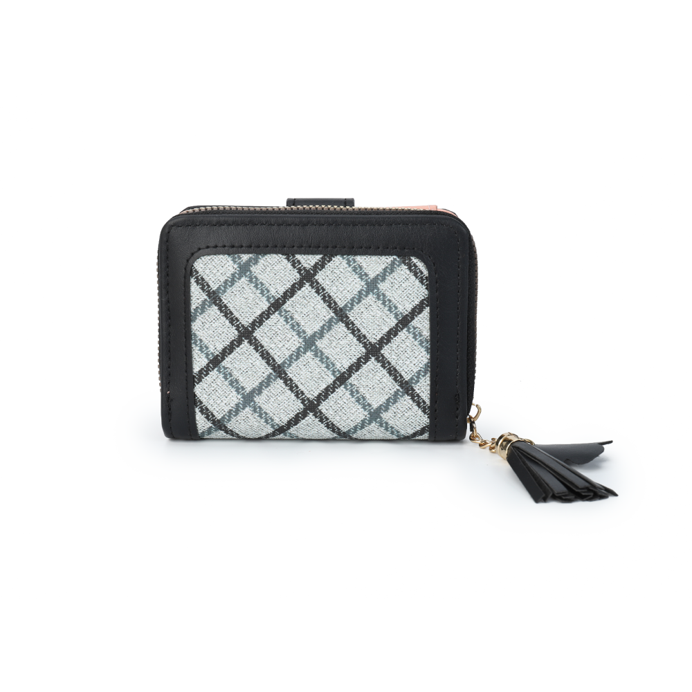 Tassel Accent Compact Wallet -BLACK