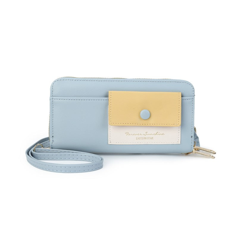 Forever Sunshine Multi-Compartment Crossbody Purse -BLUE