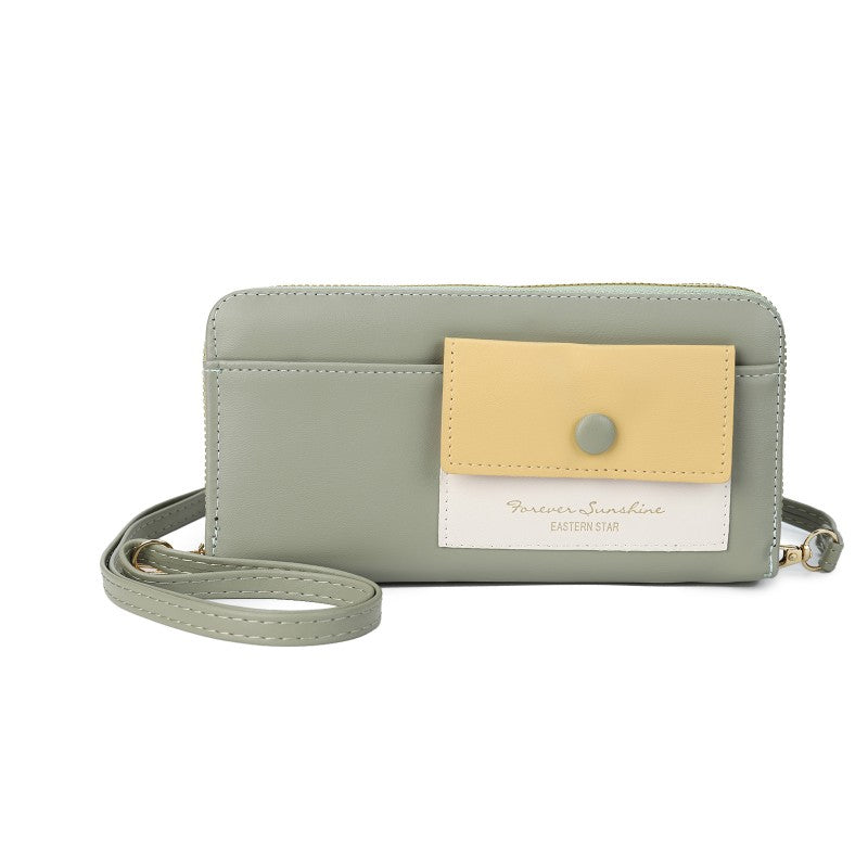 Forever Sunshine Multi-Compartment Crossbody Purse -GREEN