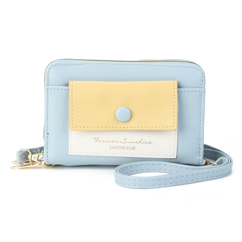 Forever Sunshine Compact Crossbody Purse - BLUE