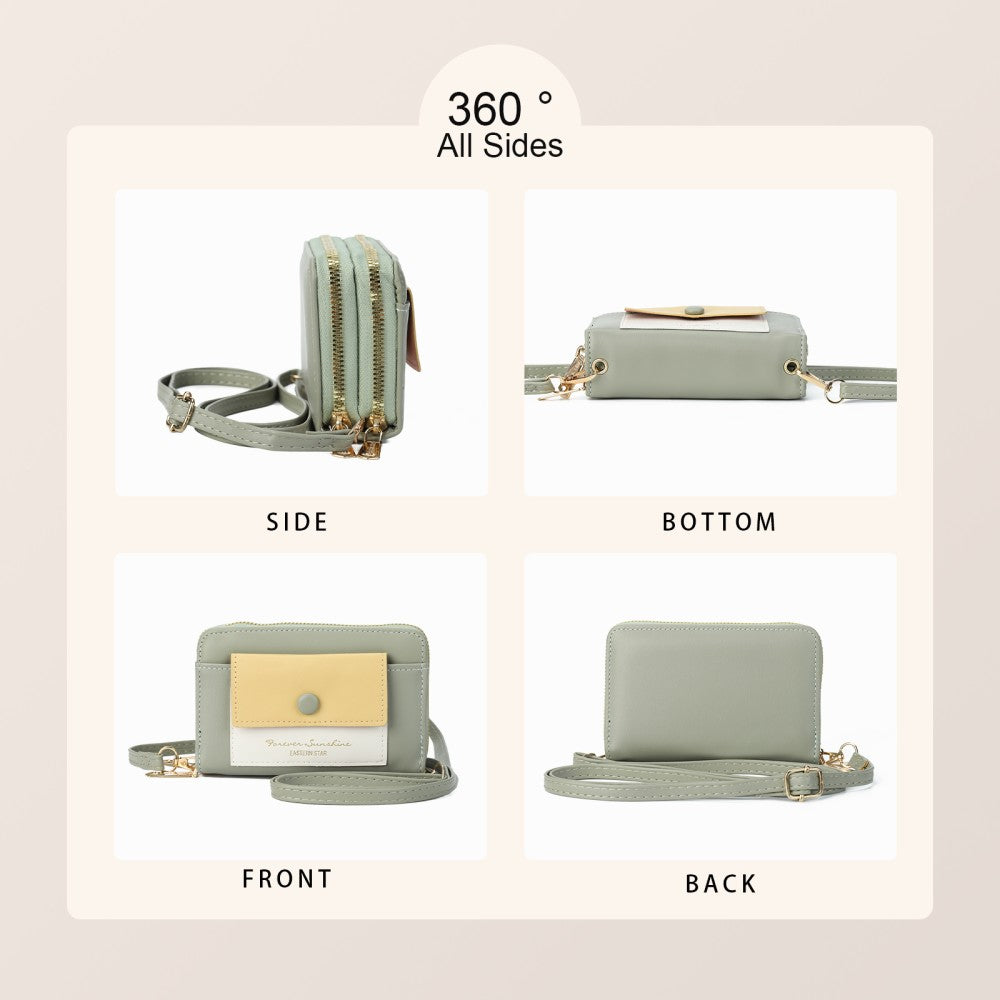 Forever Sunshine Compact Crossbody Purse -GREEN