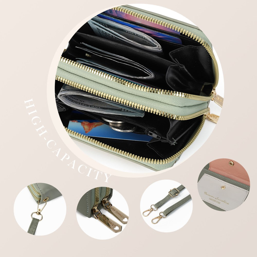 Forever Sunshine Compact Crossbody Purse -GREEN