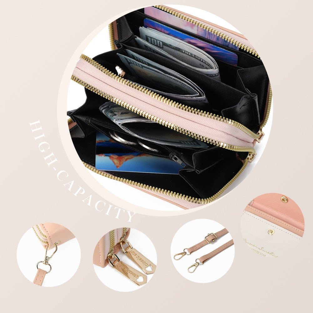 Forever Sunshine Compact Crossbody Purse - PINK