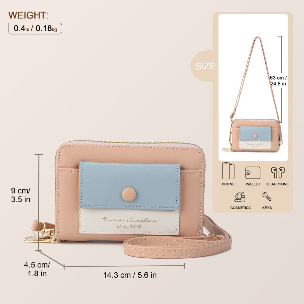 Forever Sunshine Compact Crossbody Purse - PINK