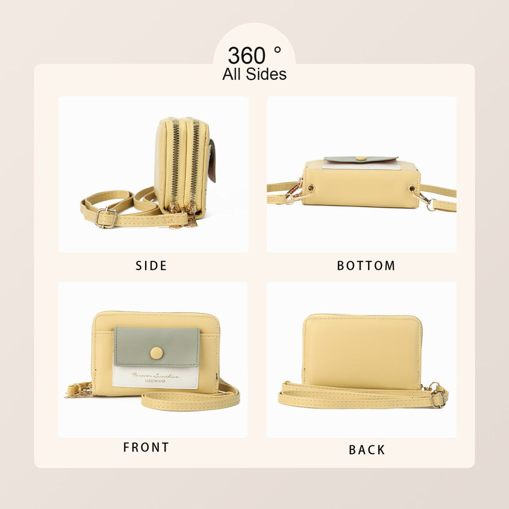 Forever Sunshine Compact Crossbody Purse -YELLOW