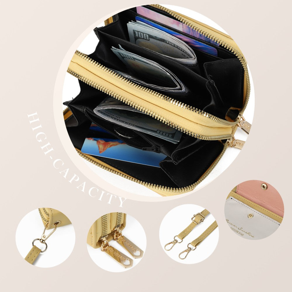 Forever Sunshine Compact Crossbody Purse -YELLOW