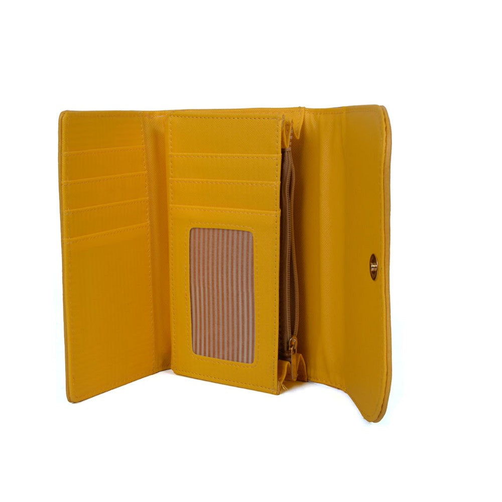 PU Leather Studded Wallet Purse – Stylish Organizer with Compartments (No Box)