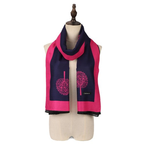 ROSE Cashmere Scarf With Dandelion Design
